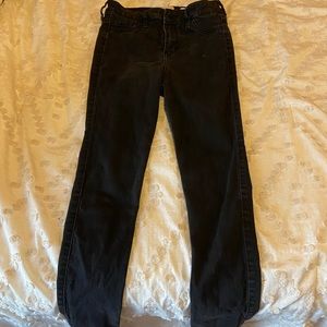 black super skinny hollister jeans